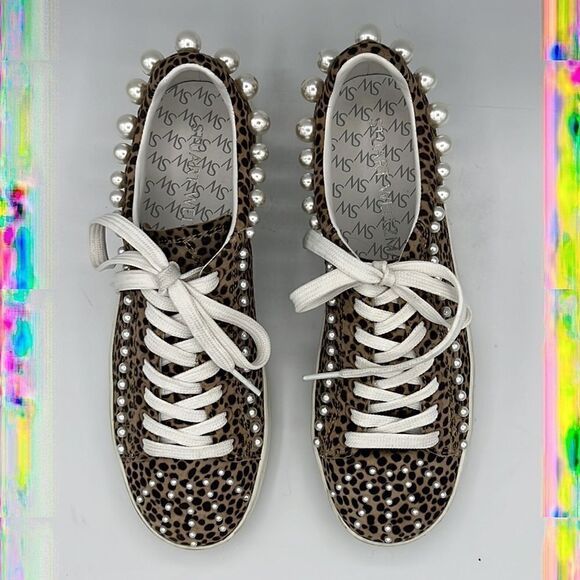 Stuart Weitzman Goldie Embellished Sneaker Size 7.5 - Picture 3 of 15